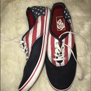 Vans flag red wht & blue